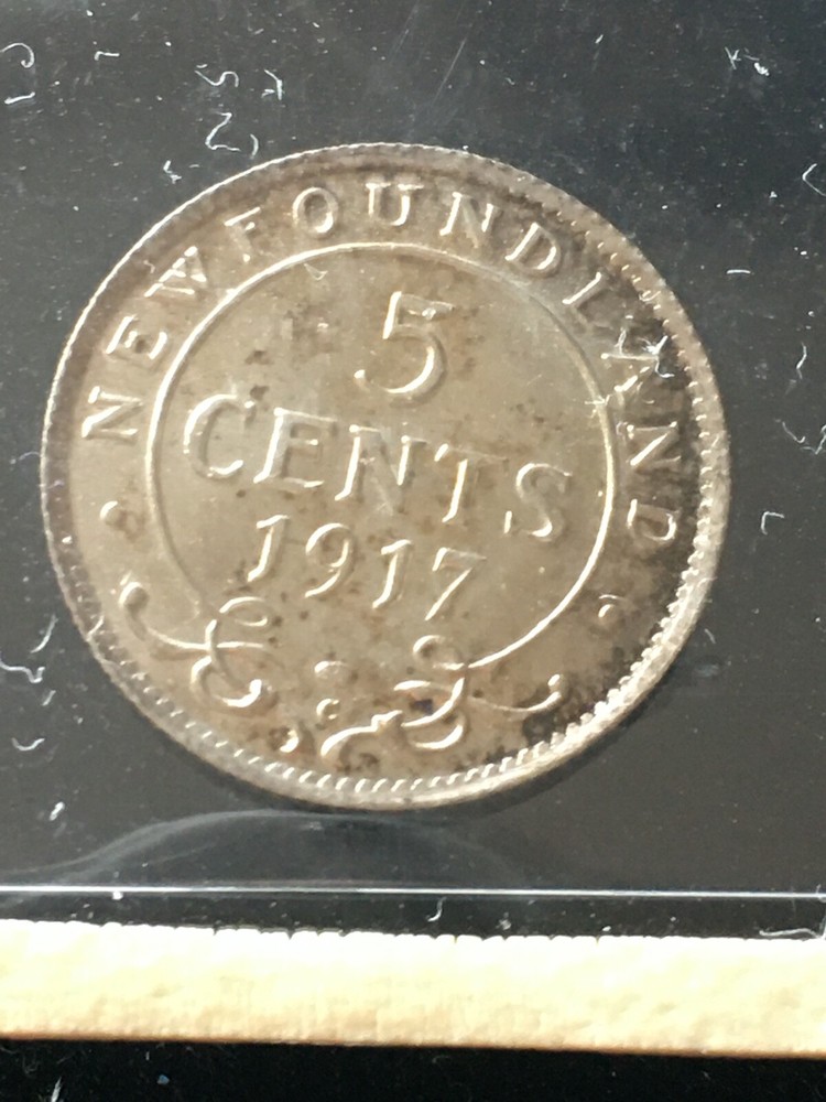 1917c Newfoundland, ¢5 Cent, ICCS Graded, **MS-64**