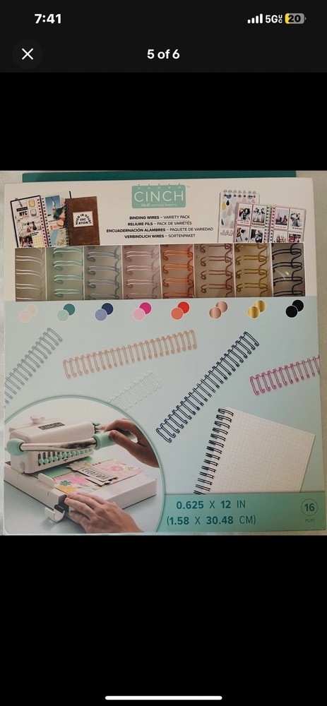 We R Memory Keepers-Cinch Binding Wires 16 Pack/Plastic Loop/etc Bundle- ALL NEW