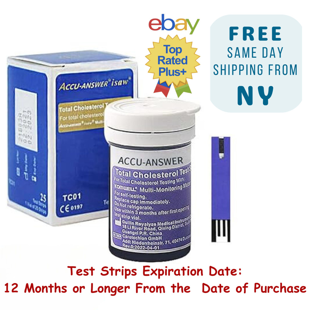 Accu-Answer iSaw Total Cholesterol Test Strips-25 Test Strips Total
