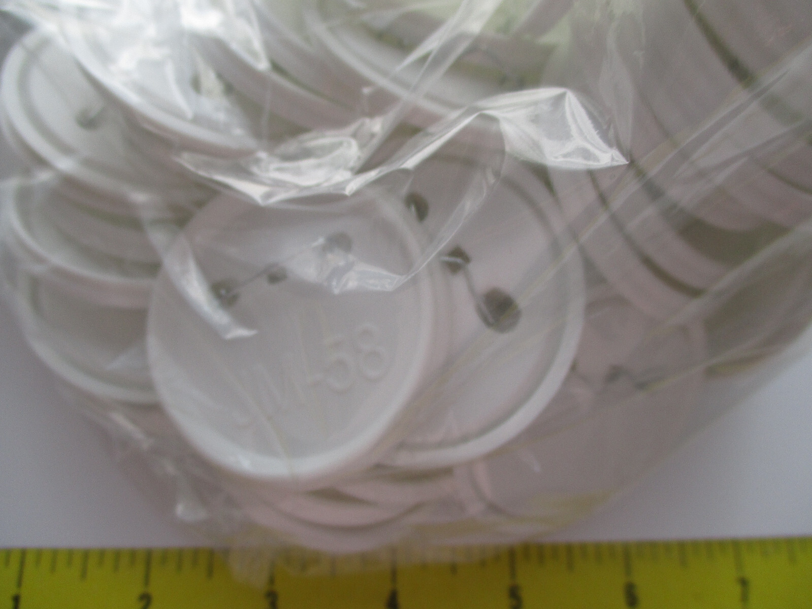 Parts to use with Button Maker 2 1/4 Supplies Silver color (50 complete sets)