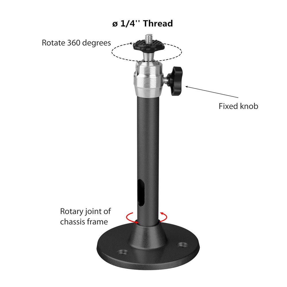 360° Rotatable Universal Wall Ceiling Mount Stand for Mini Projector DVR Camera