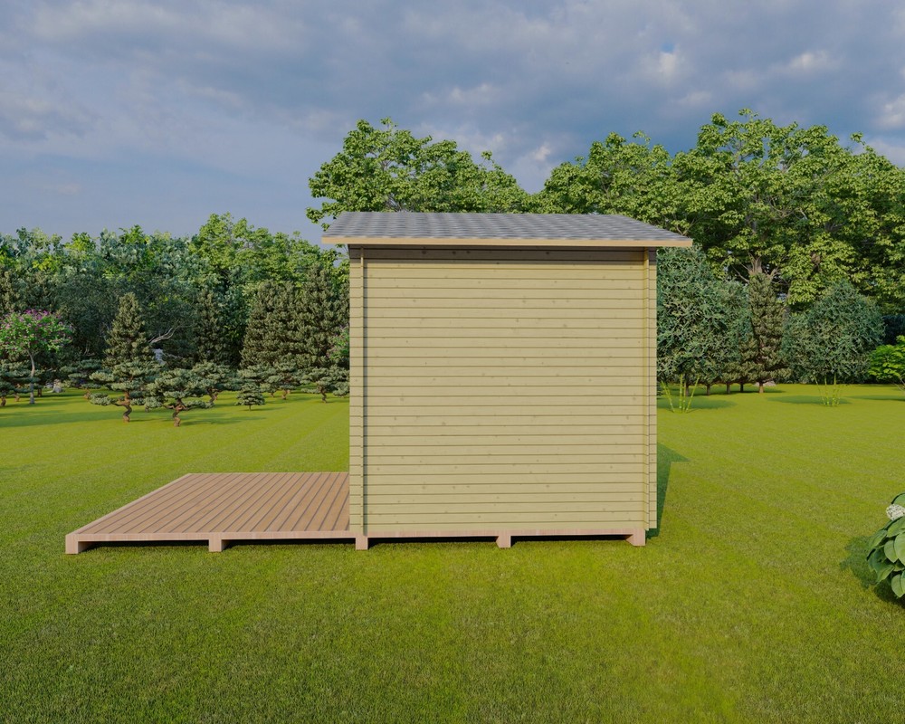 12'x8' Wood Shed Building Plans – DIY Instructions with Elevations, Framing