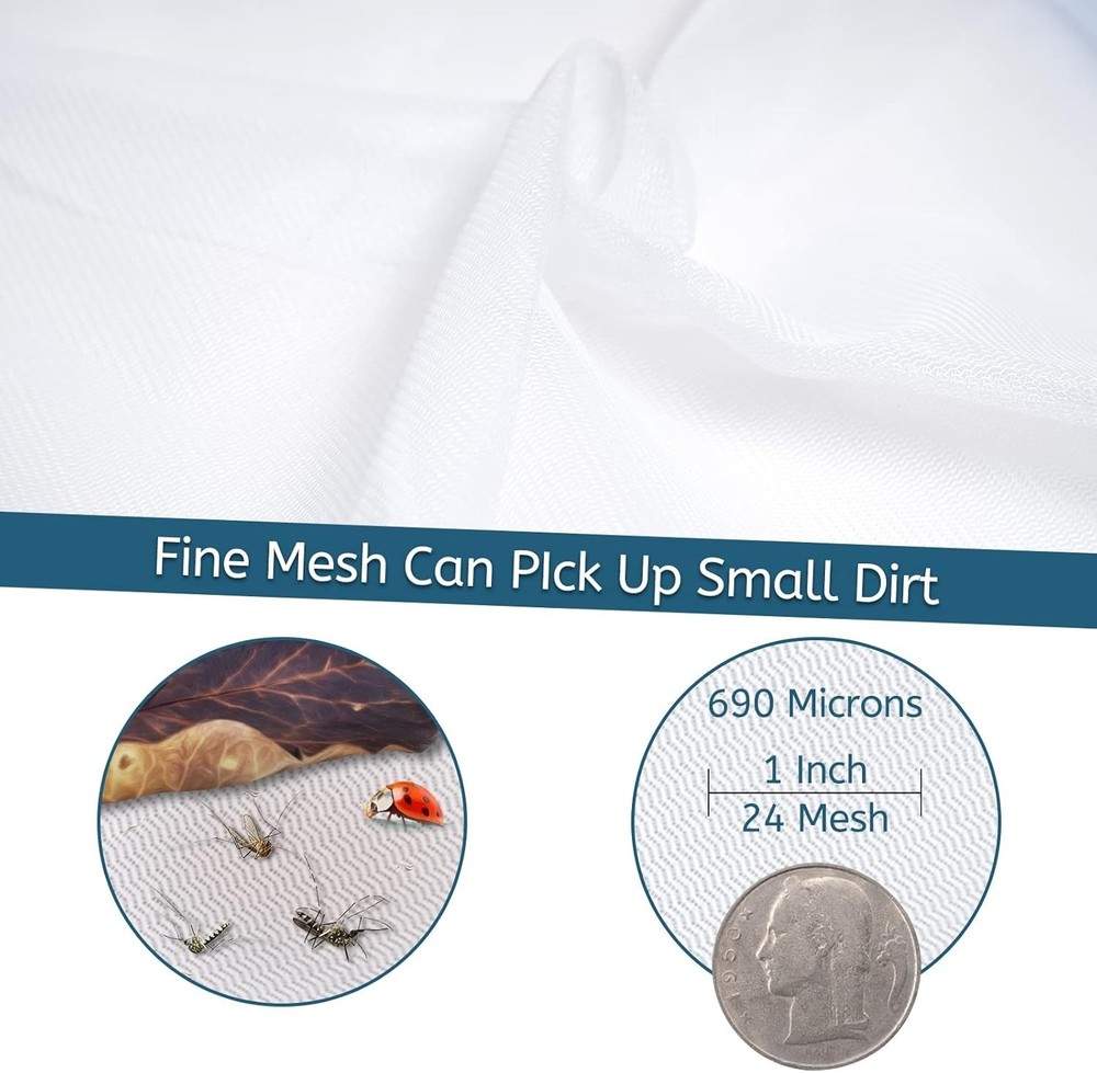 Adjustable Pool Leaf Skimmer Rake w/ Fine Mesh - Ultimate Cleaning Tool
