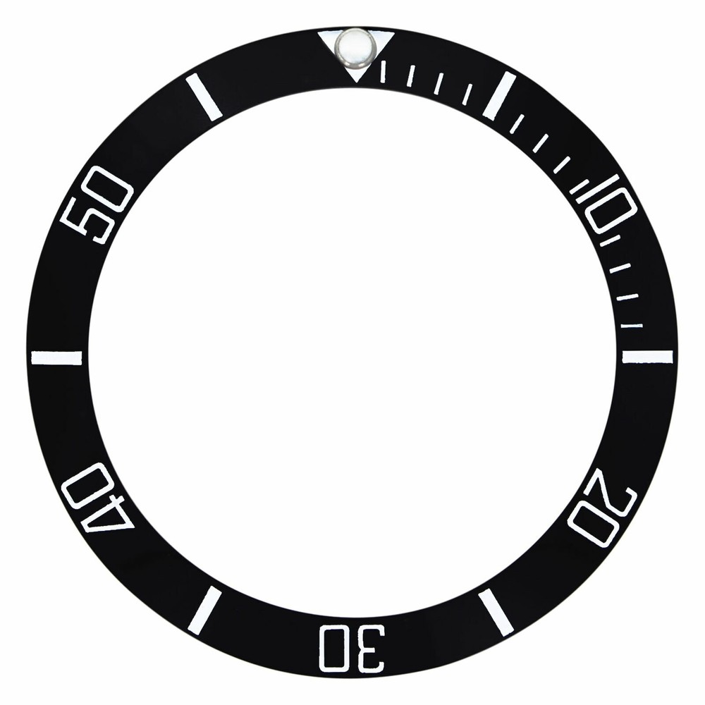 REPLACEMENT BLACK CERAMIC INSERT WITH ENGRAVED #'S 40MM X 32MM
