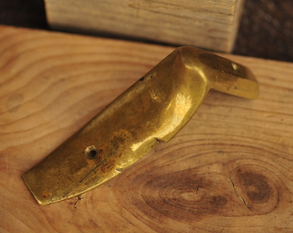 Black Powder Muzzleloader Brass Buttplate (See Measurements)