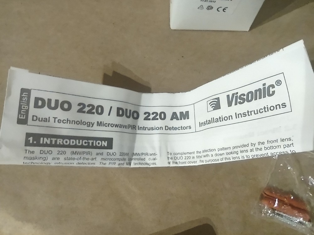 Visonic DUO 220E A M Sensor Detector Free Shipping