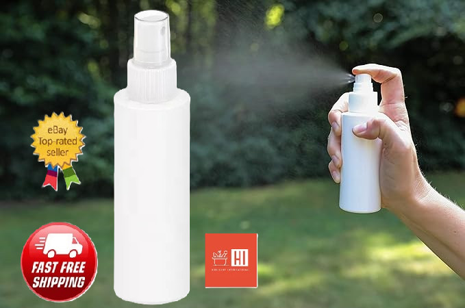 20-Pack 100ml Plastic Spray Bottles, Fine Mist, Leak-Proof, Travel, Eco-Friendly