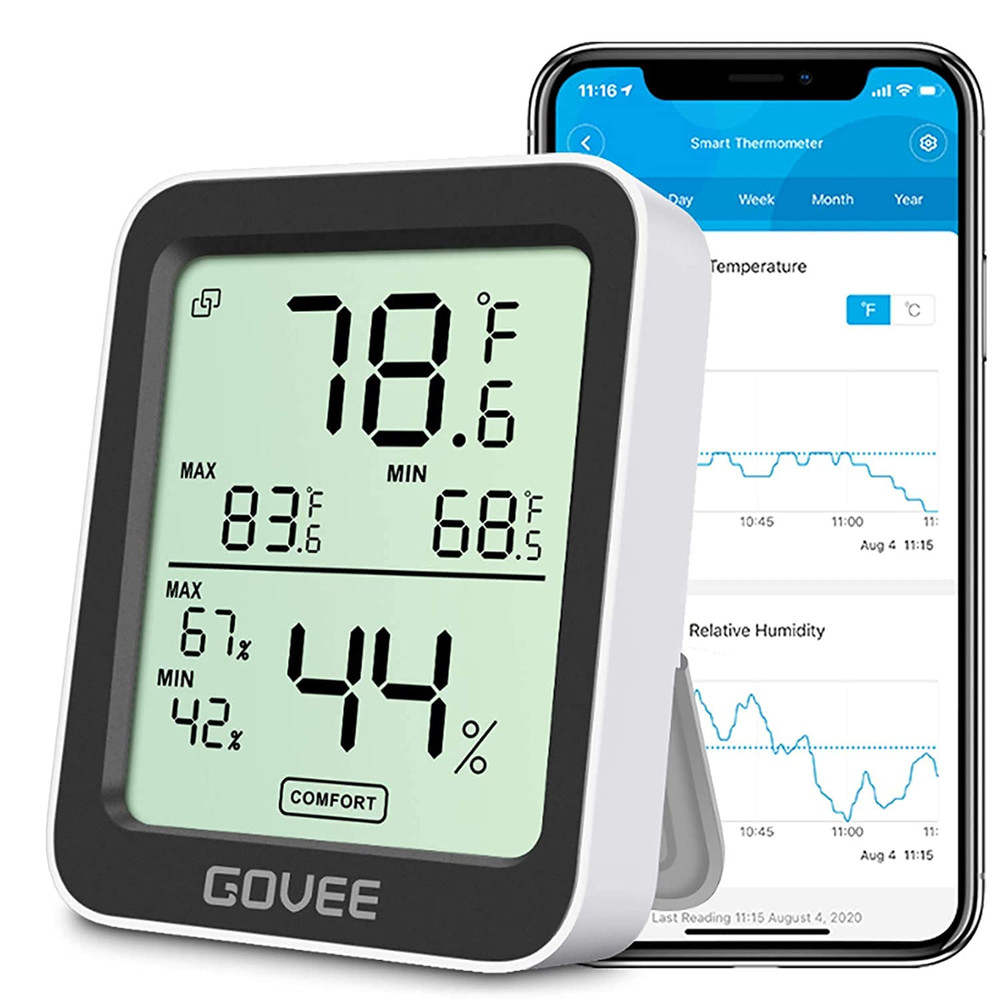 Smart Digital Hygrometer Indoor Thermometer Bluetooth Temperature Humidity Meter