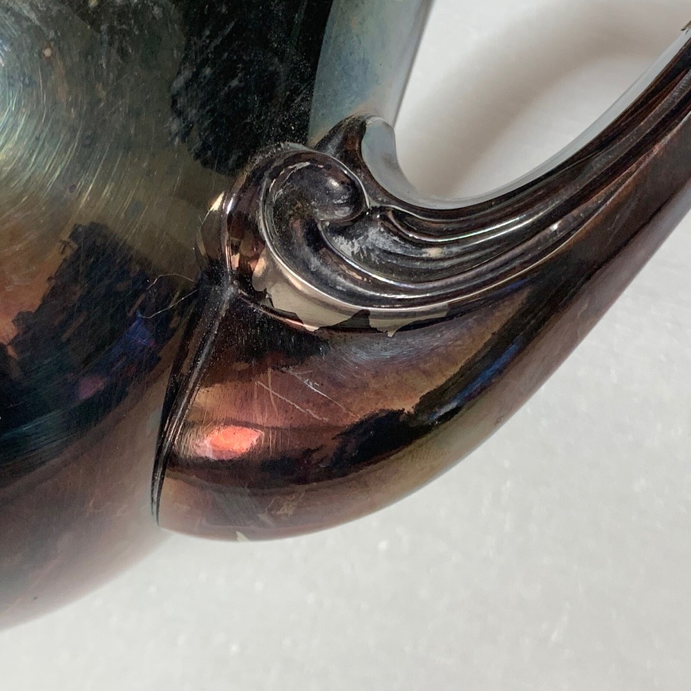 Newburyport Silverplate Teapot ~ Nice Patina!!!