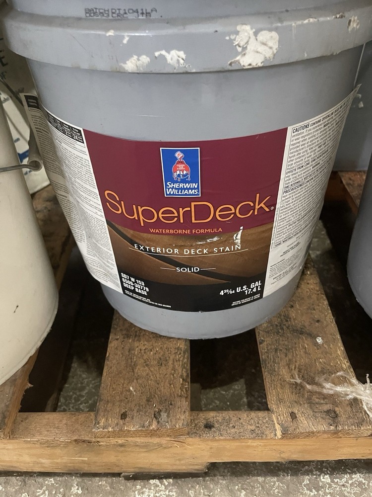 SHERWIN WILLIAMS SuperDeck Exterior Waterborne Solid Color Deck Stain 5 GAL