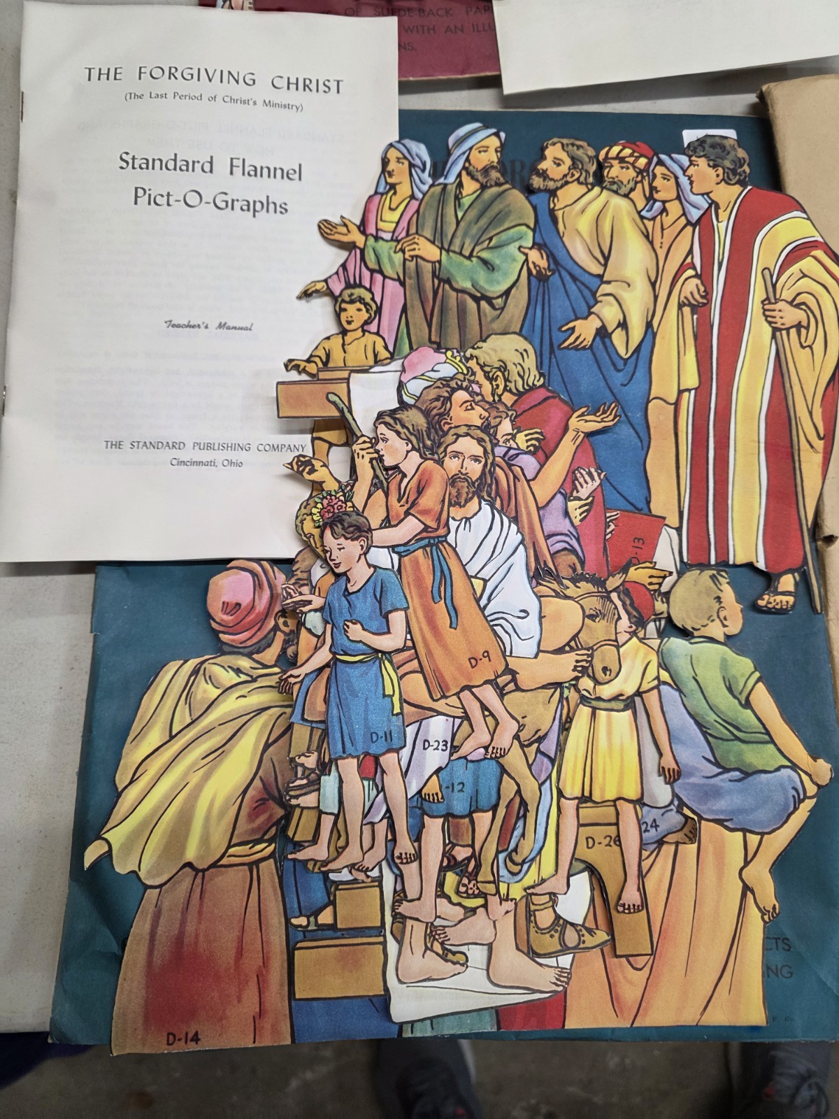 Vintage Flannel Board Bible Lessons Pictoart + 5 Sets Homeschool Lot Church
