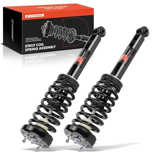 Front Pair (2) Complete Strut and Coil Spring Assembly Compatible with Jaguar