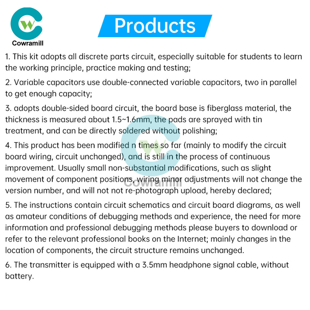 Medium Wave Radio Board AM Radio Transmitter DIY Circuit Board 525~1605kHz 6V
