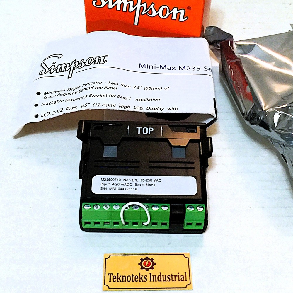 SIMPSON M23500710 DIGITAL PANEL METER