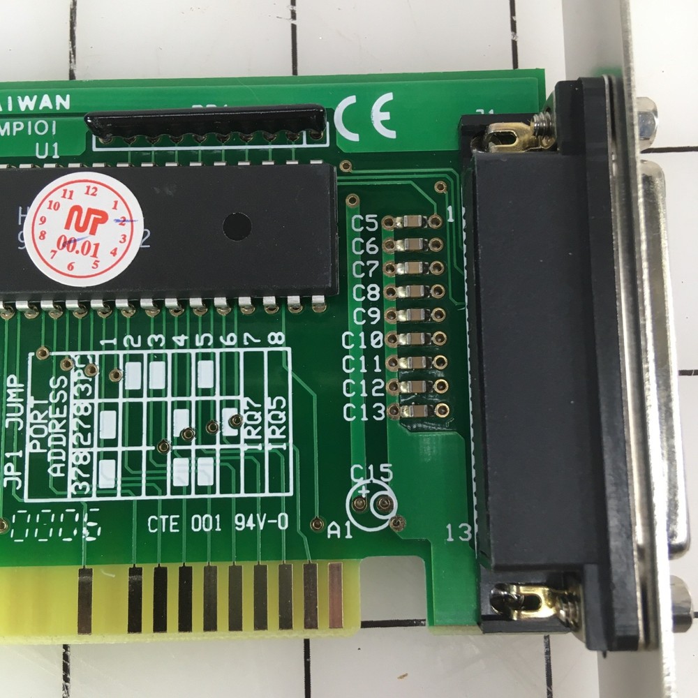 Vitex ISA Parallel Port Card 1P DB25 LPT Printer Interface Vtg PC Original Box