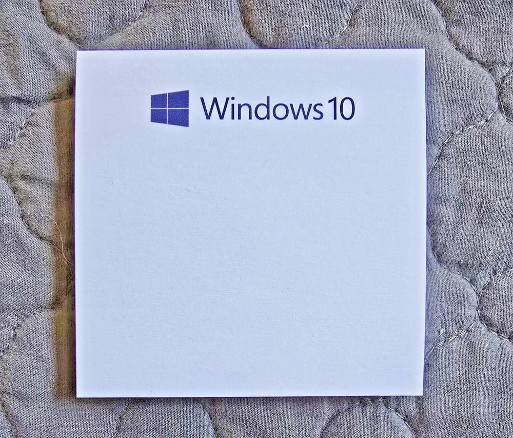 Microsoft Windows 10 Promotional Post It Notes 3" x 3"  * Post-It BIC * Sticky