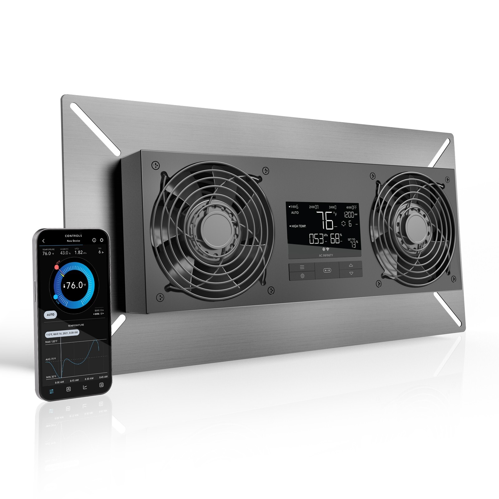 AIRTITAN T8, Crawlspace Basement Ventilator Fan, IP55 Water Resistant, Exhaust