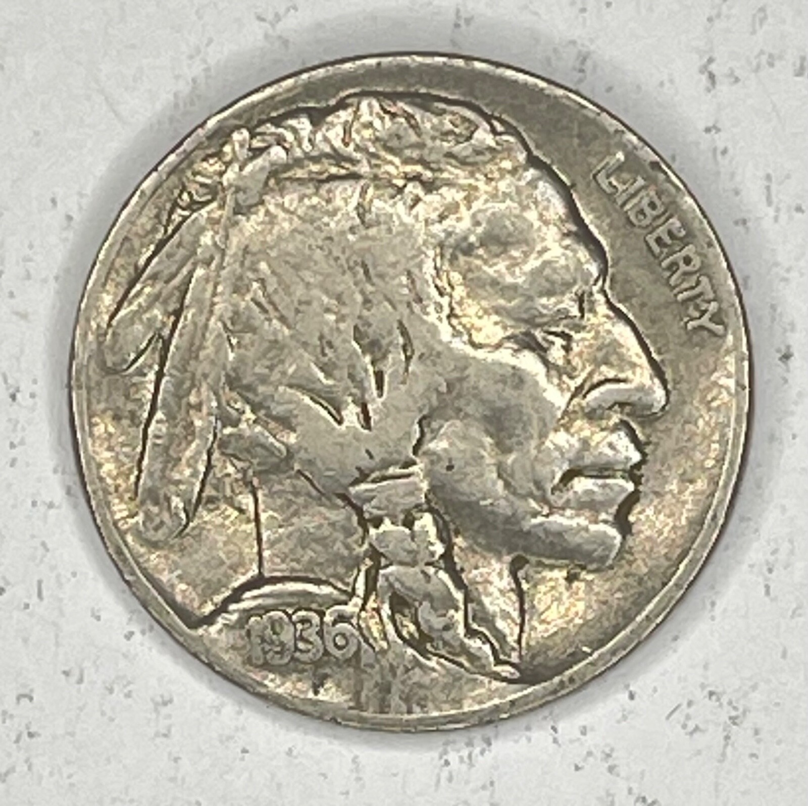 1936-P Buffalo Nickel Full Date, VG or better