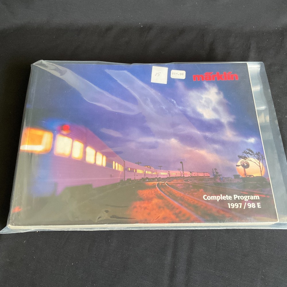 1997/98 E Complete Program MARKLIN HO TRAIN CATALOG & PRICE GUIDE - Good Cond.