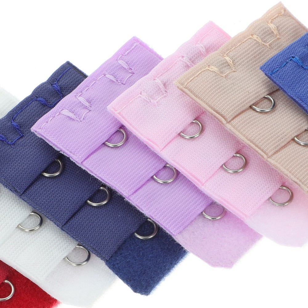 20pcs Bra Hook Extension Strap Bra Extender 3 Hooks 2 Rows Adjustable Length