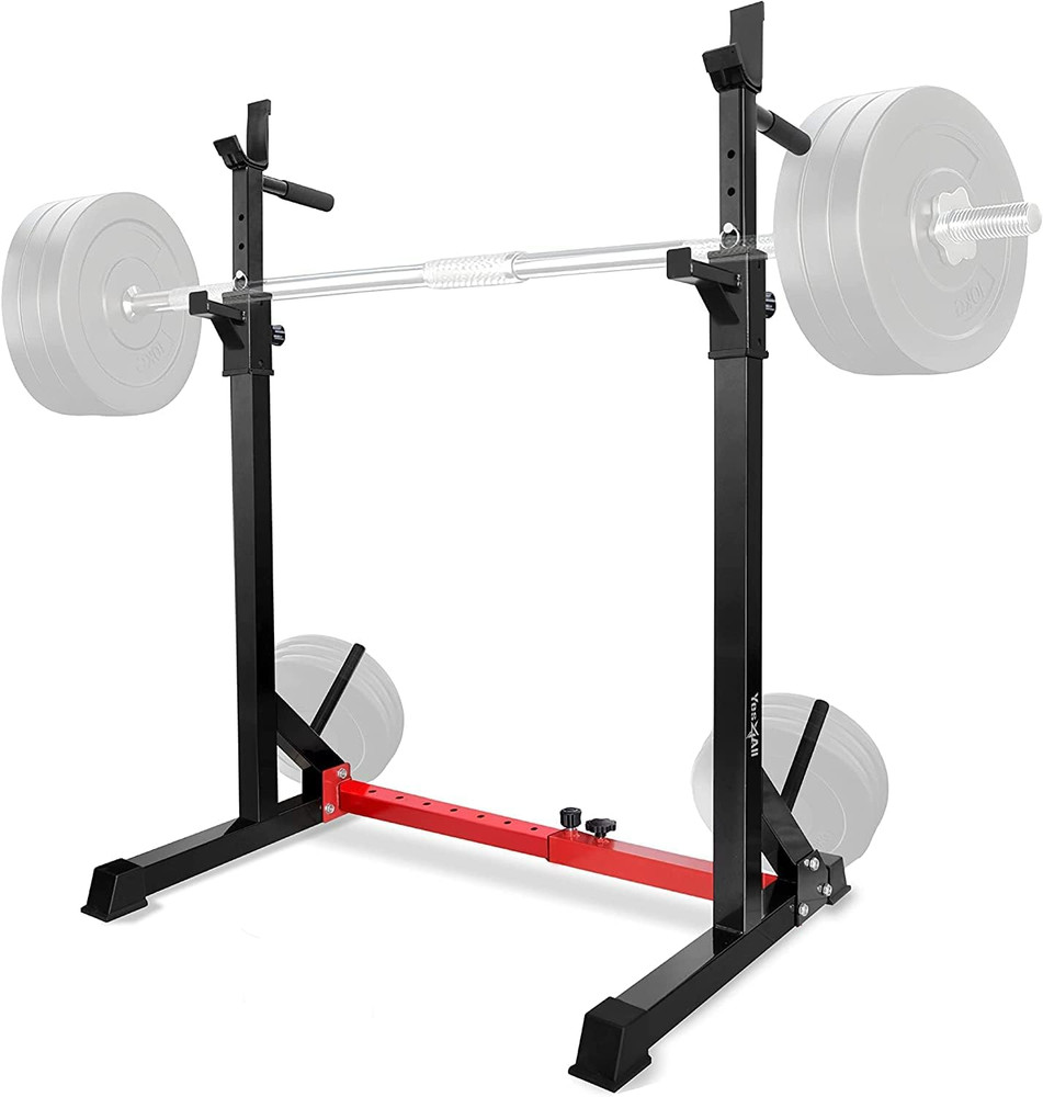 Squat Rack for Home Gym, Adjustable Barbell Stand Rack, Multi-Function Weight Li