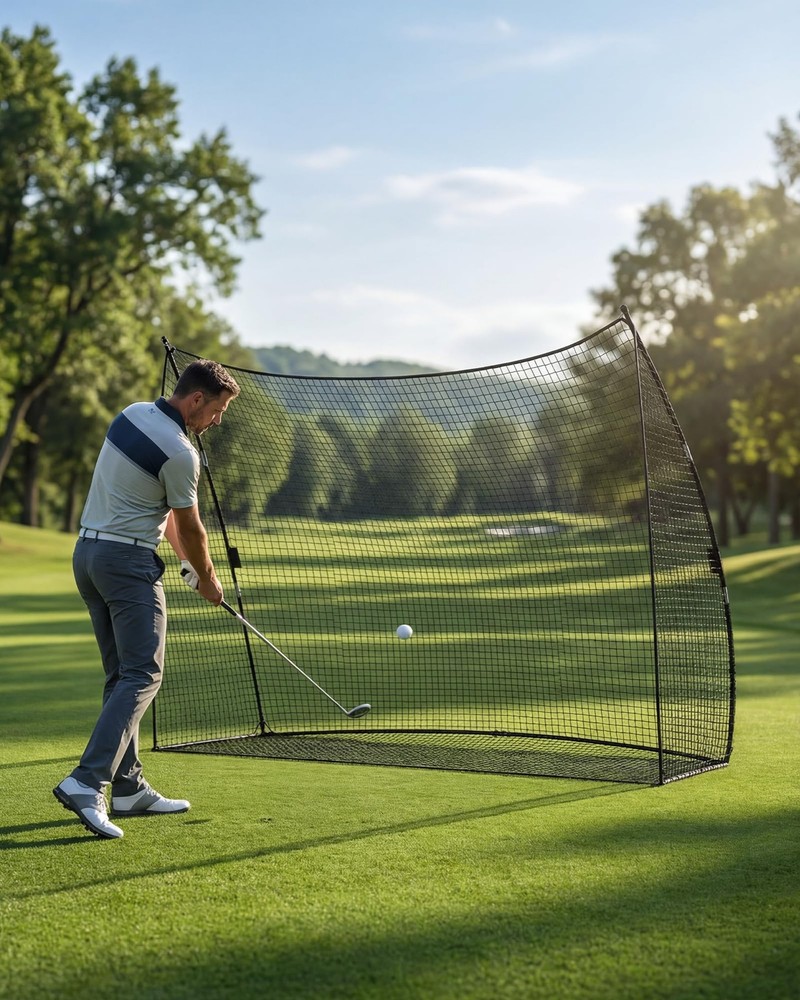 Best Golf Practice Net 10x7 FT Heavy Duty & Easy Quick Setup with Sturdy Frame