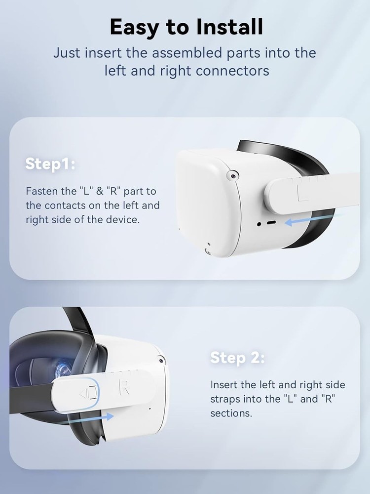 Comfort Head Strap for Quest 3S/3/2 - Adjustable VR Strap with Enhanced Support