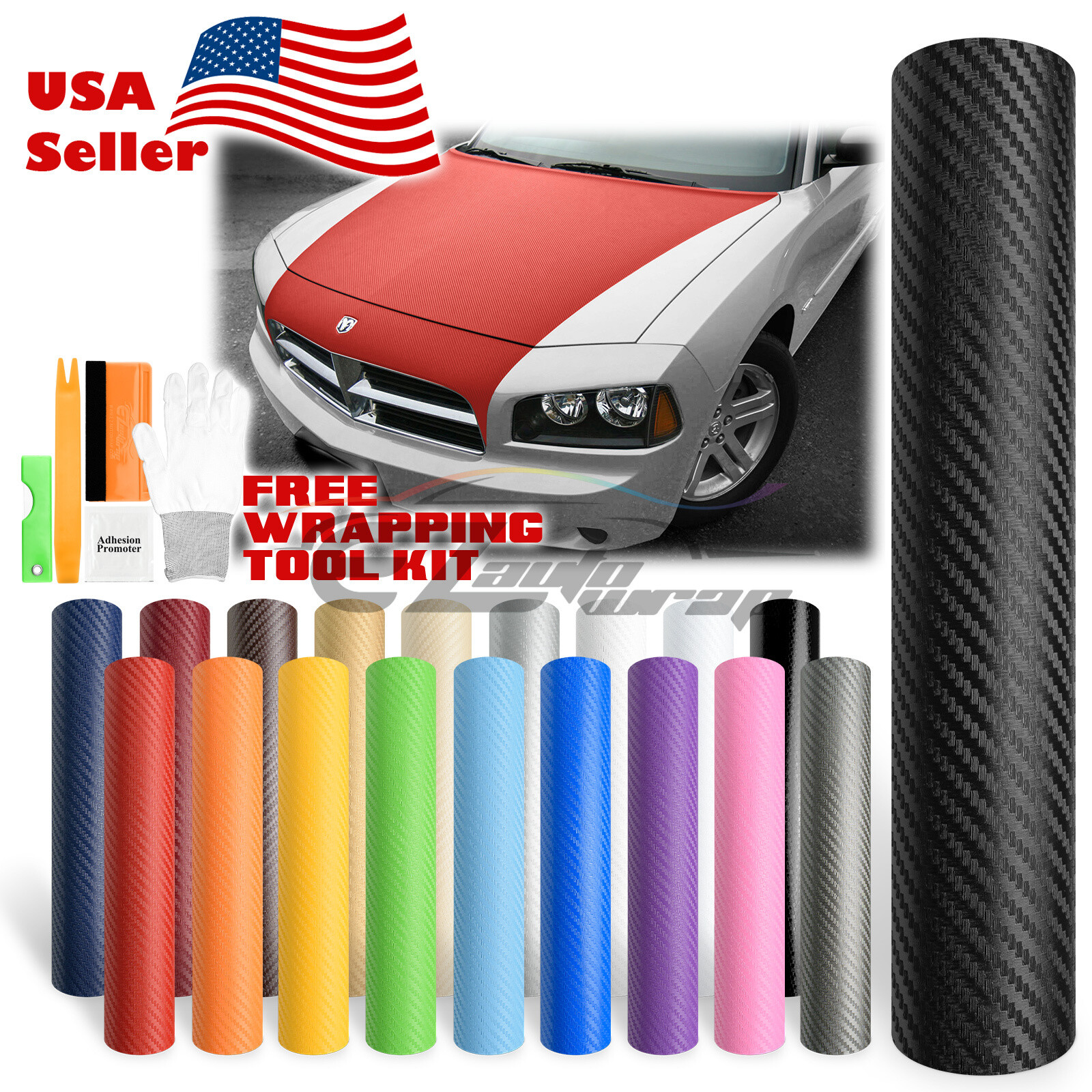 3D Carbon Fiber Matte Textured Vinyl Wrap Sticker Decal Air Release Bubble Free
