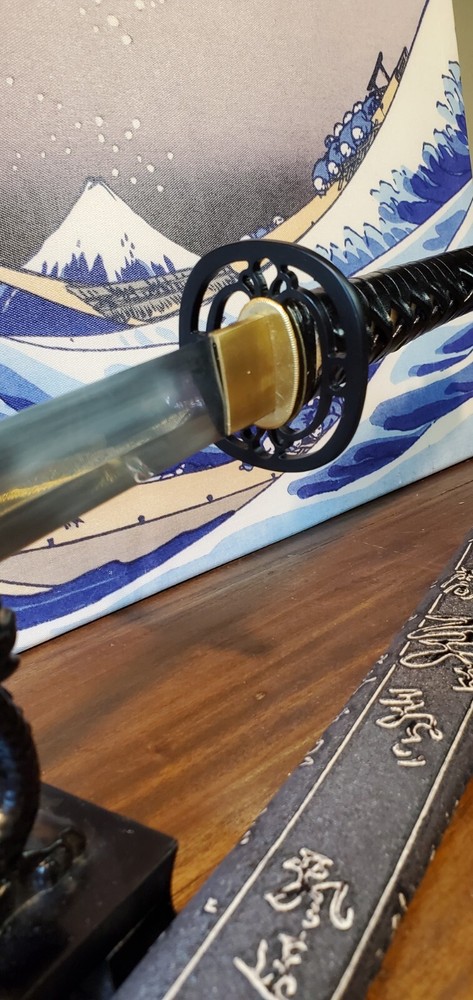 Original Katana, Ancient Japanese Style Sword. Includes Leather Kumihimo Strap