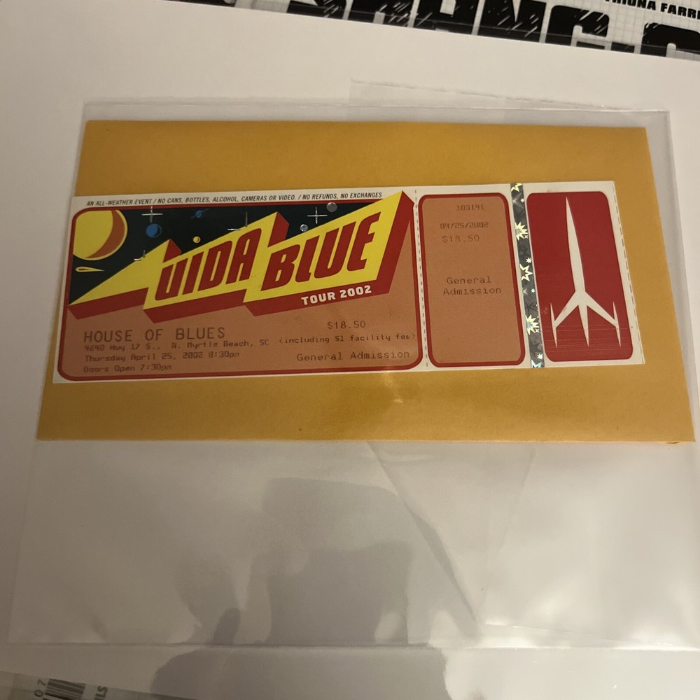 Vida Blue Concert Ticket