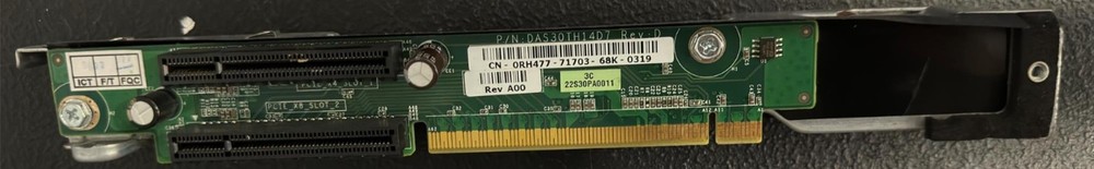 Dell 0RH477 Poweredge 860 PE860 PCI-E Express Riser Board
