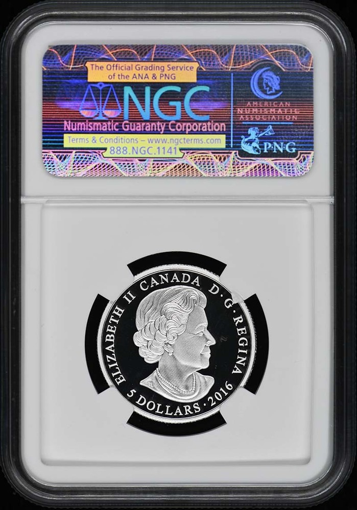 2016 CANADA AUGUST FIRST RELEASES S$5 NGC PR70DCAM