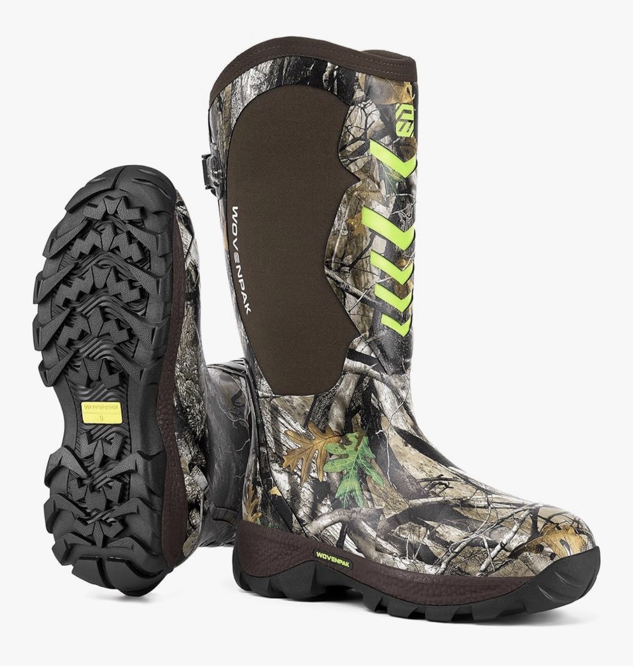 Wovenpak Hunting Boots for Women, Women's Waterproof Rubber Boots Camo Size 9