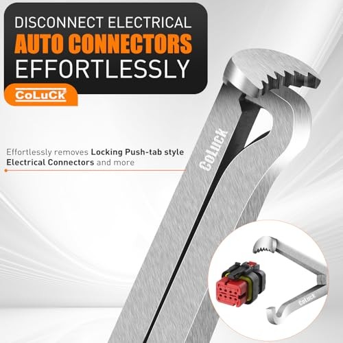 2Pcs Electrical Disconnect Pliers, Electrical Connector Straight 2Pcs Red