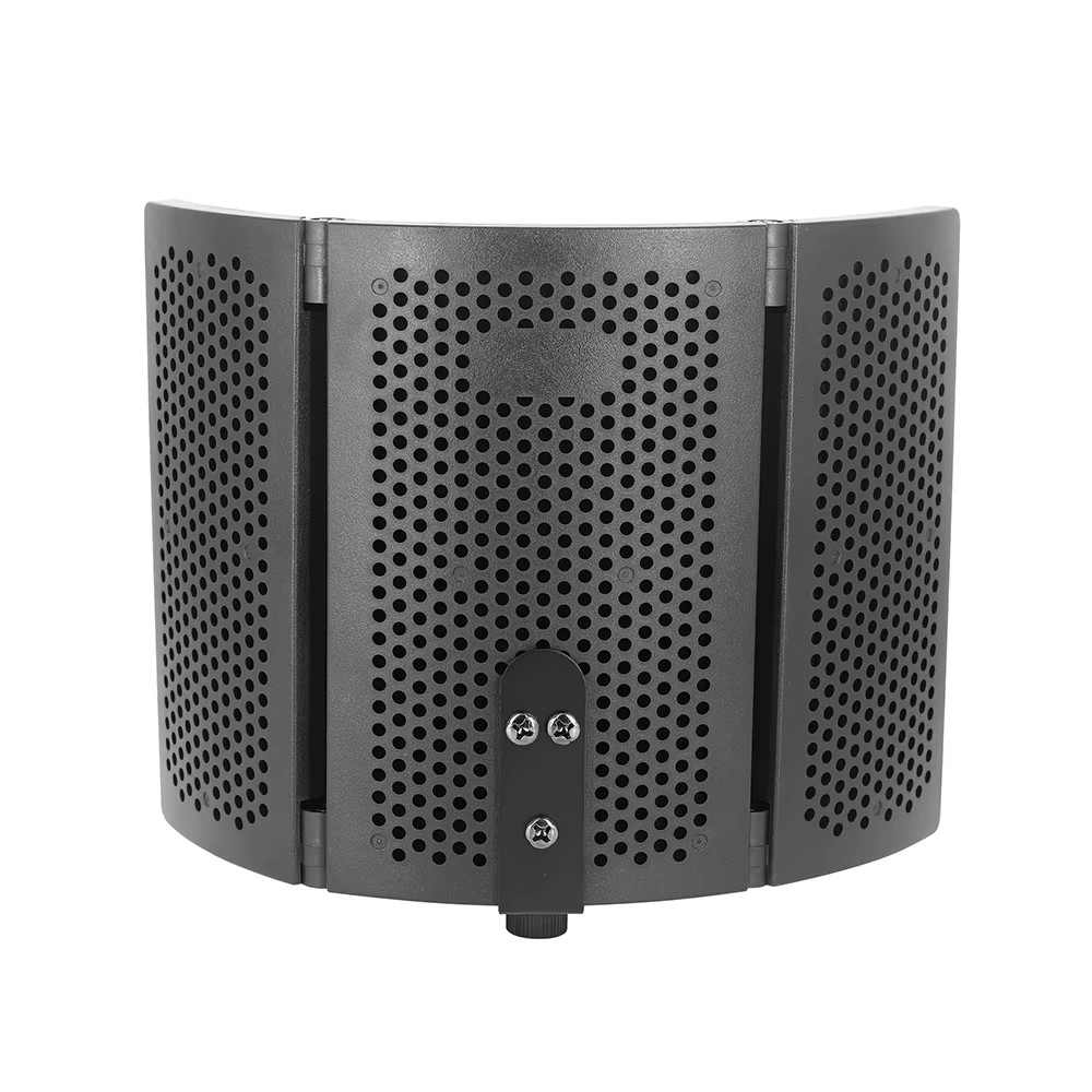 Microphone Isolation Hood, Foldable Microphone Shield with Triple Sound Isolatio