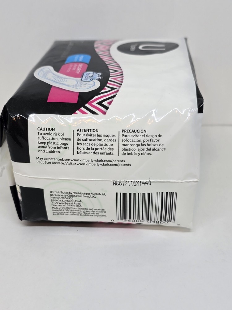 U BY KOTEX REGULAR ULTRA THIN PAD SOFT TOUCH 22 COUNT NEW