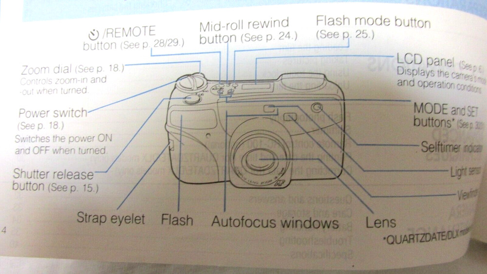 OLYMPUS ZOOM 211 CAMERA MANUAL