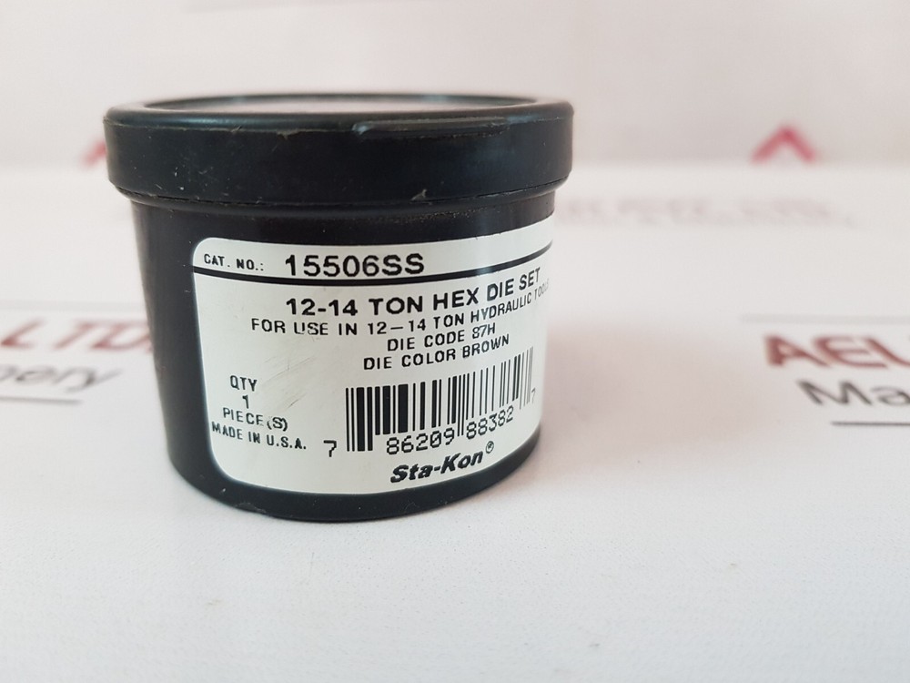 Thomas & betts 15506ss 12-14 ton hex die set