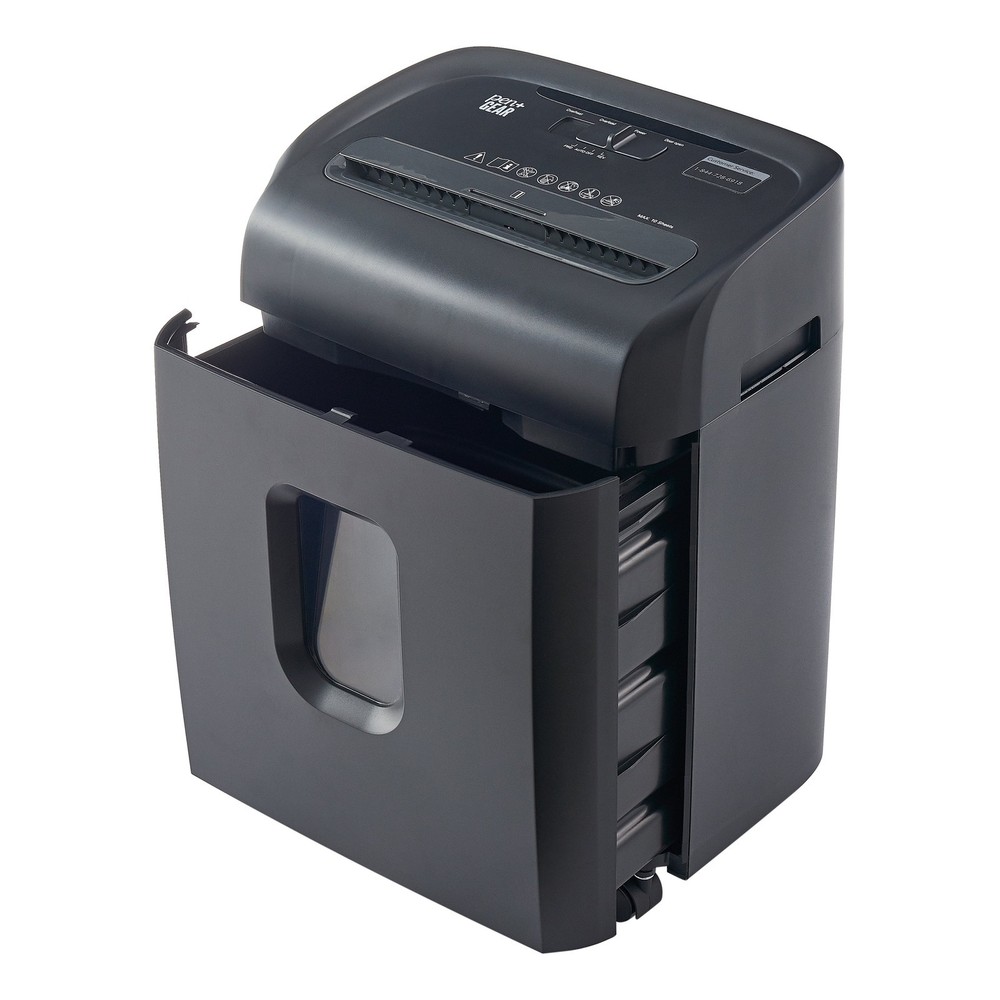 8 Sheet Microcut Rolling Shredder Document Shredding with Pullout Basket Office