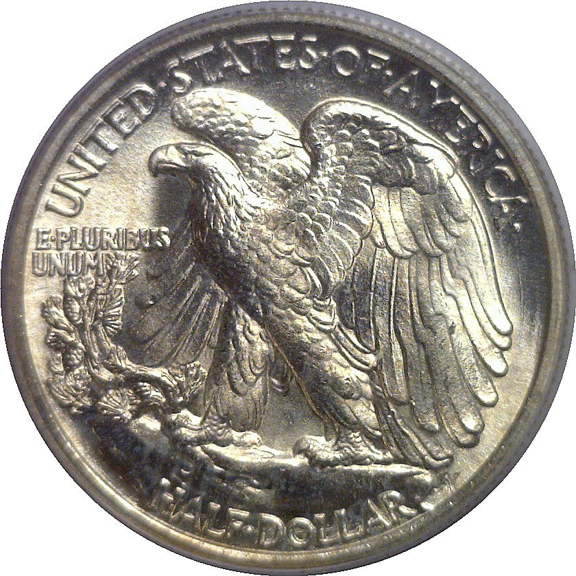1938 Walking Liberty Half Dollar PCGS MS-65