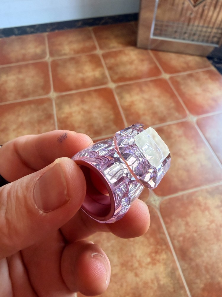 Swarovski Lucent Cocktail Ring, Pink, Size 58