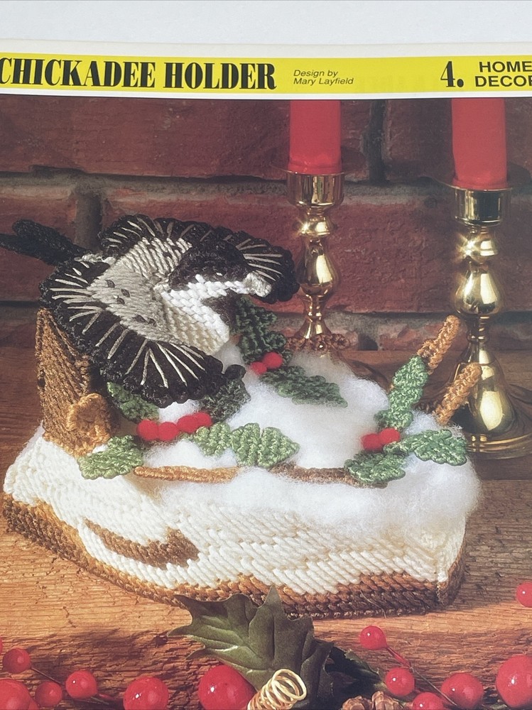 Chickadee Holder Annie's Attic Plastic Canvas Pattern