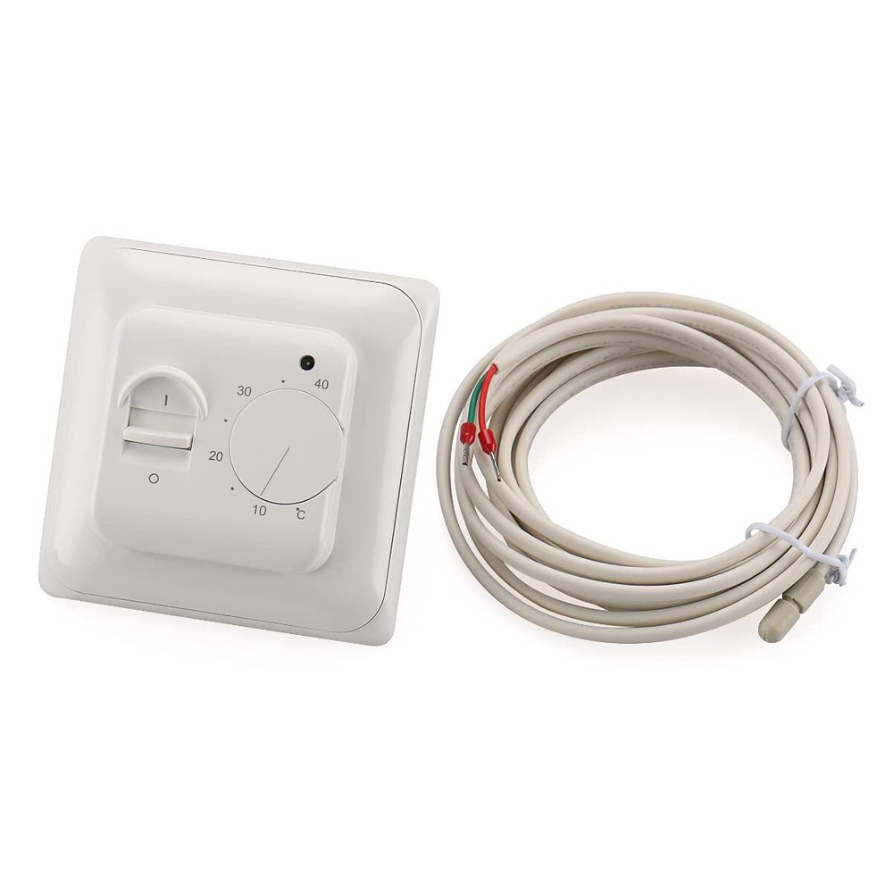 Baomain Home Nonprogrammable Thermostats, Radiant Floor Heating Temperature M...