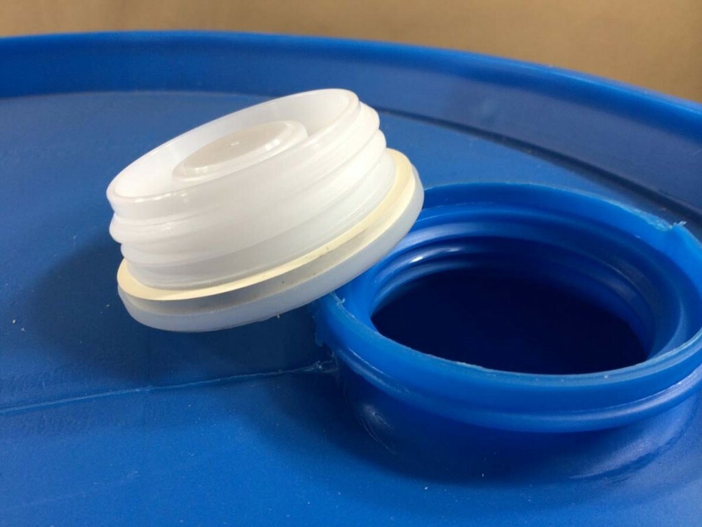 Poly Bung Cap 2" Fine & Coarse Thread Combo w faucet for Plastic Drum Barrel