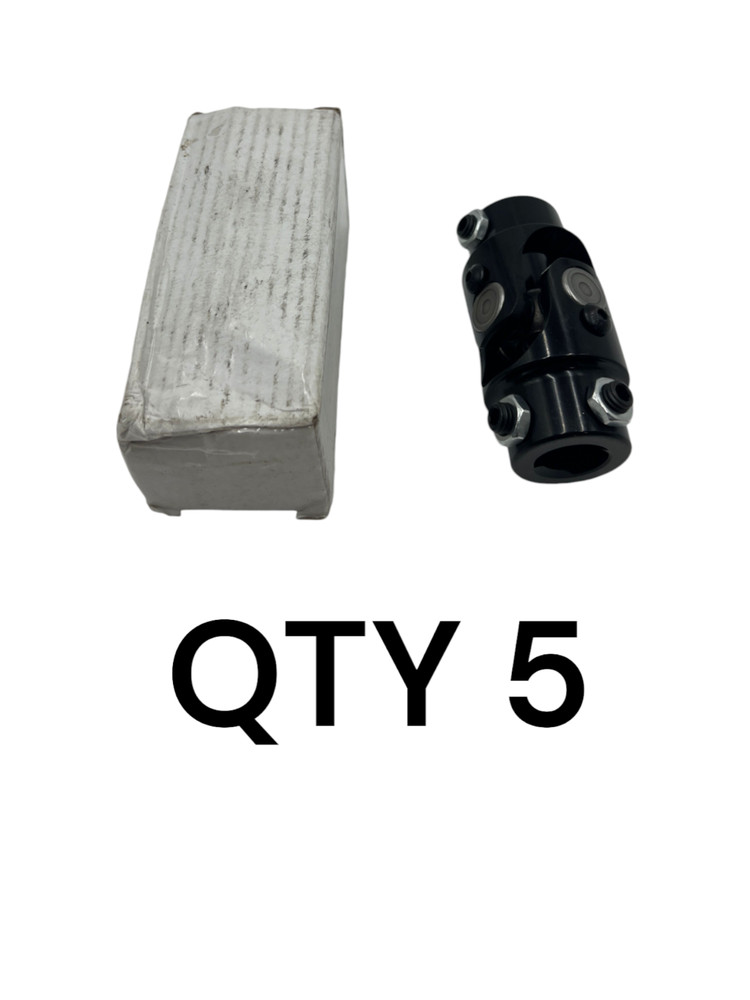 (QTY 5) RABROPAR UC046 Triangle X 3/4" DD Black Steering U Joint Coupler