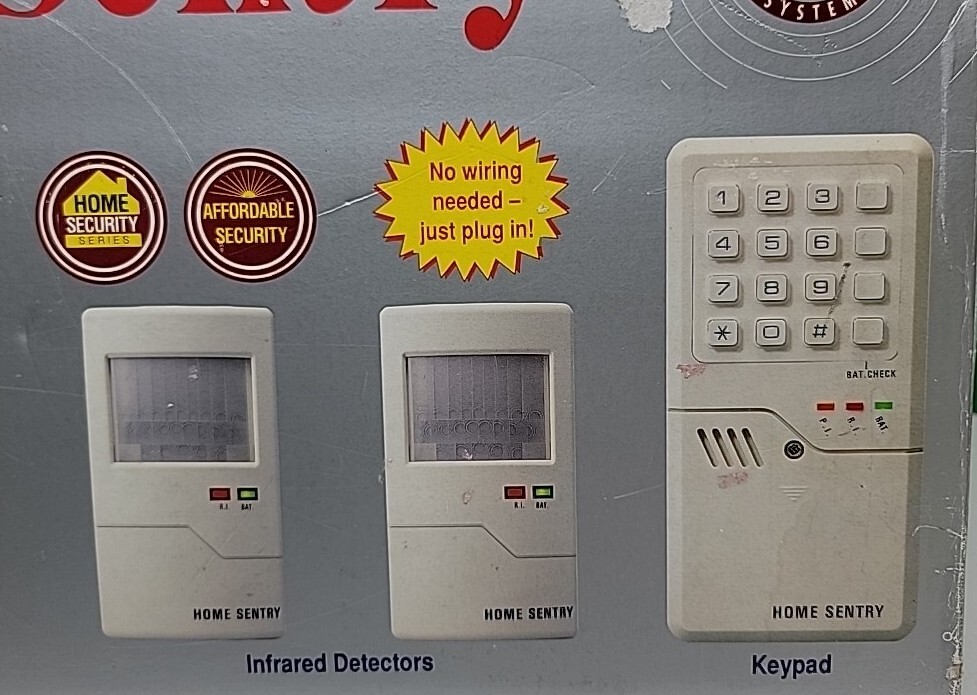 Vintage Home Sentry Cordless Home Security System - New.