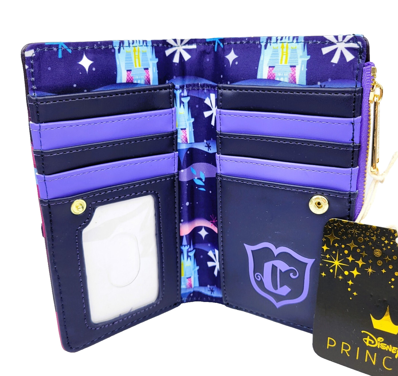 Loungefly Disney Princess Cinderella Castle and Carriage Flap Wallet