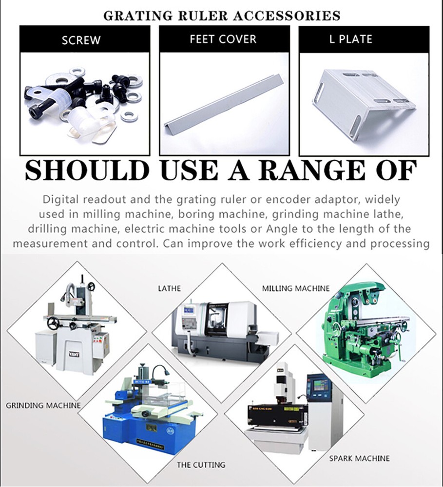 iMeshbean DRO 2 Axis Digital Readout + 5micron GCS900-2D Linear Scale Encoder