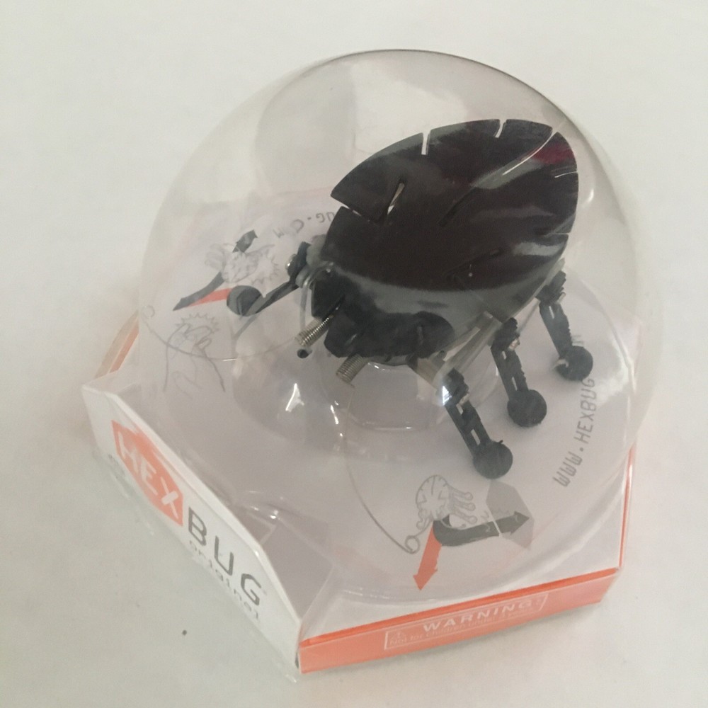 Hex Bug Original Black Robotic Bug Battery Powered Crawling 6 Leg Micro Robot
