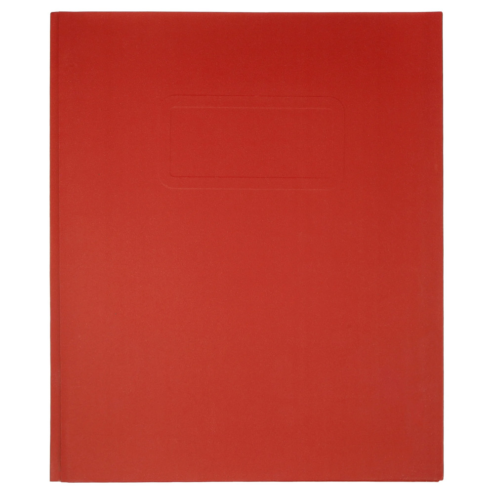 (10 Pack) 3-Prong Paper Folder, Solid Red Color, Letter Size